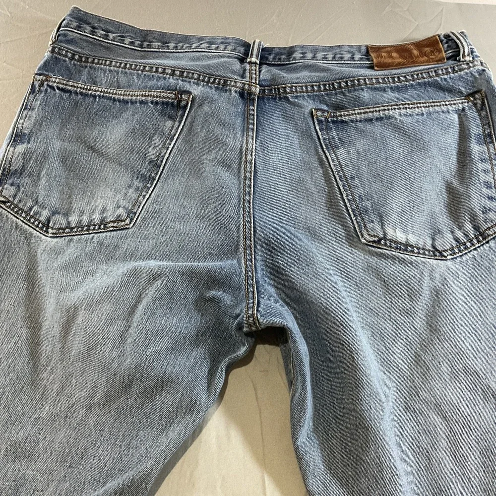 Lands' End Men's Straight Fit Jeans Size 38/30 Blue Denim Casual Classic Pants